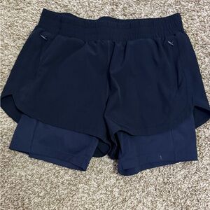 Women's Navy Athletic Shorts